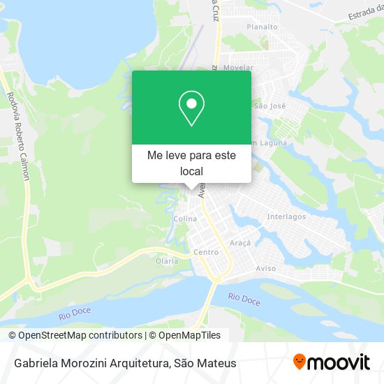 Gabriela Morozini Arquitetura mapa
