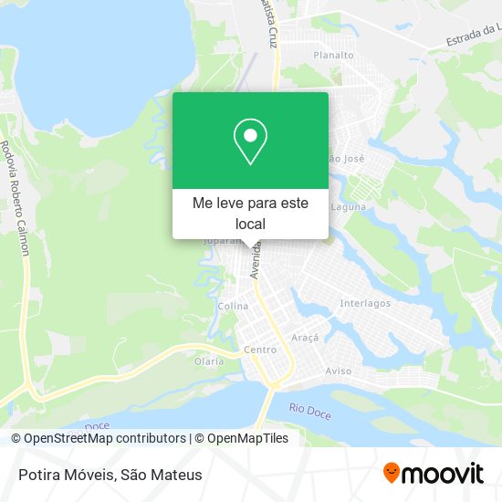 Potira Móveis mapa