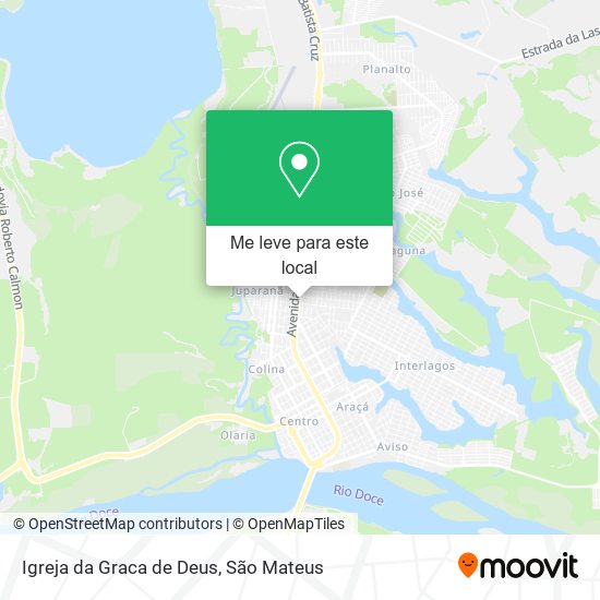 Igreja da Graca de Deus mapa