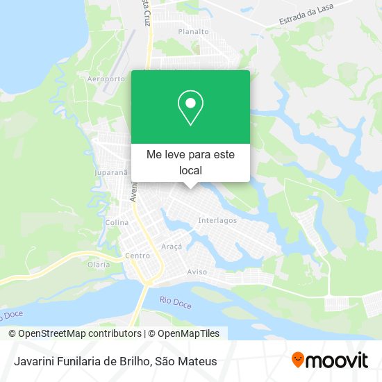 Javarini Funilaria de Brilho mapa