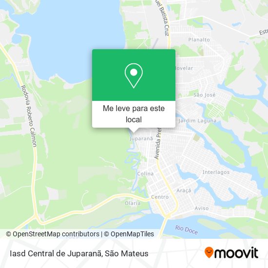 Iasd Central de Juparanã mapa