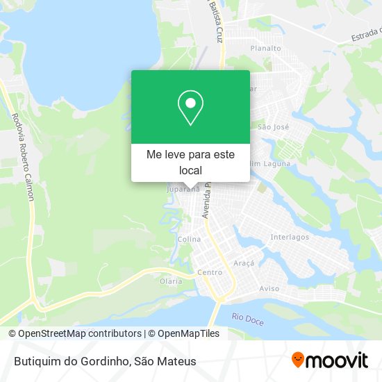 Butiquim do Gordinho mapa