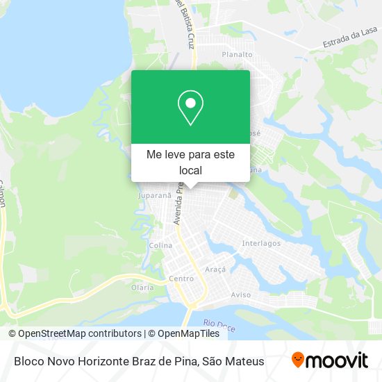 Bloco Novo Horizonte Braz de Pina mapa