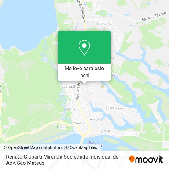 Renato Giuberti Miranda Sociedade Individual de Adv mapa