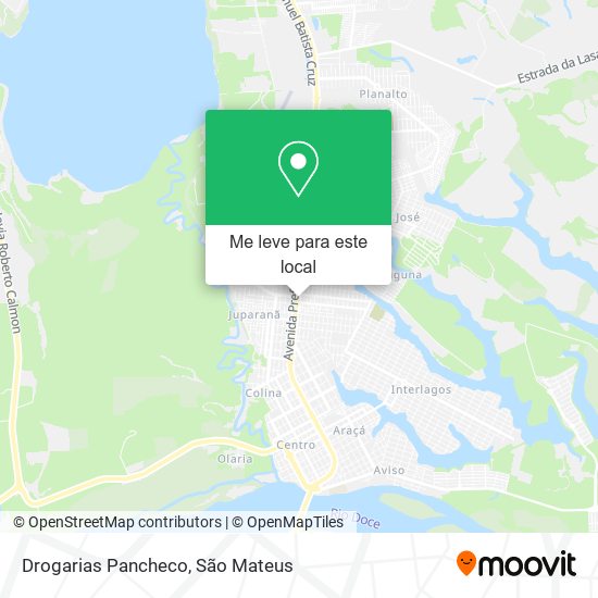 Drogarias Pancheco mapa