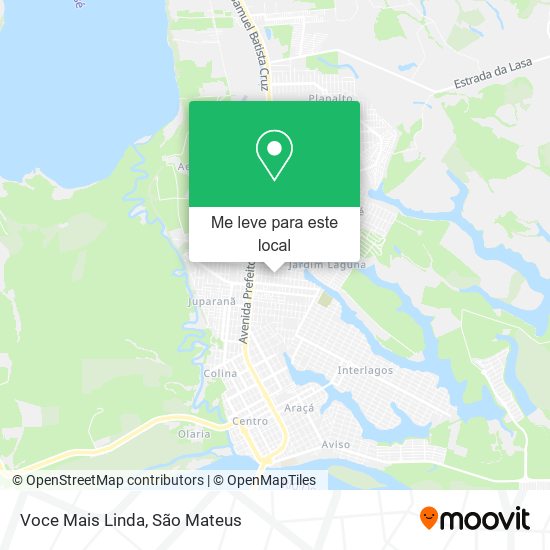Voce Mais Linda mapa