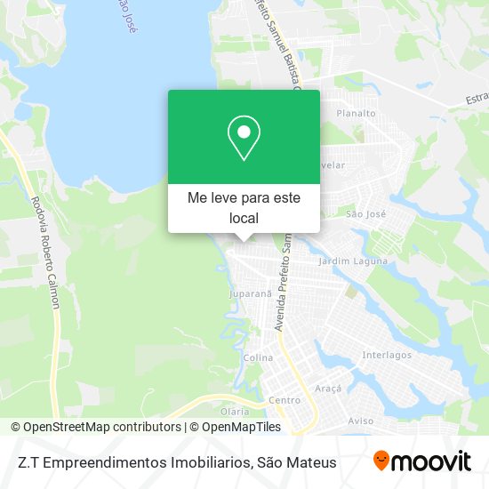 Z.T Empreendimentos Imobiliarios mapa
