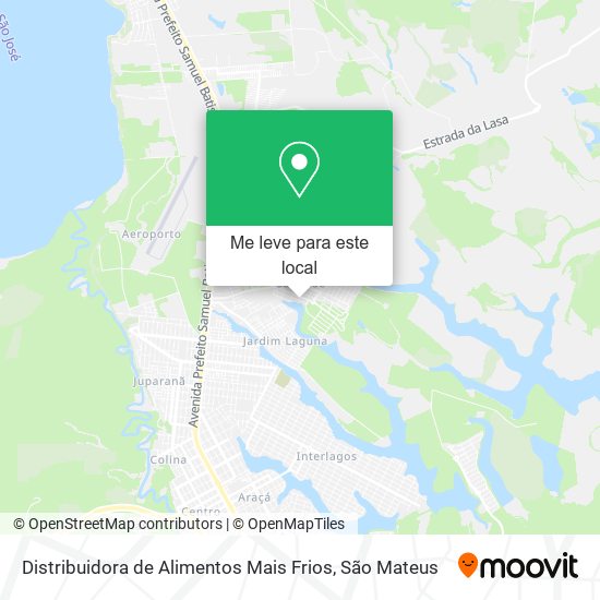 Distribuidora de Alimentos Mais Frios mapa