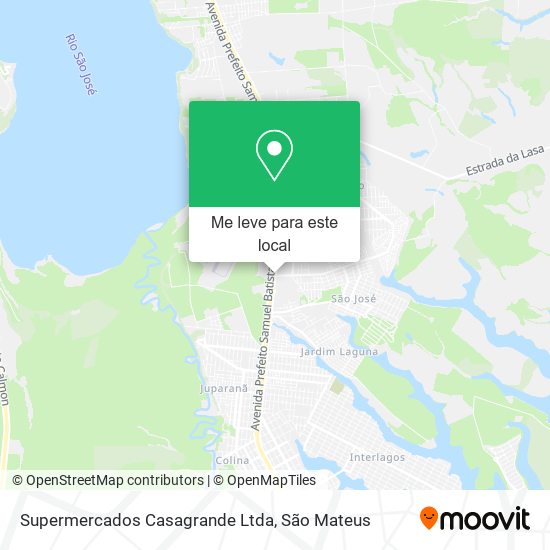 Supermercados Casagrande Ltda mapa