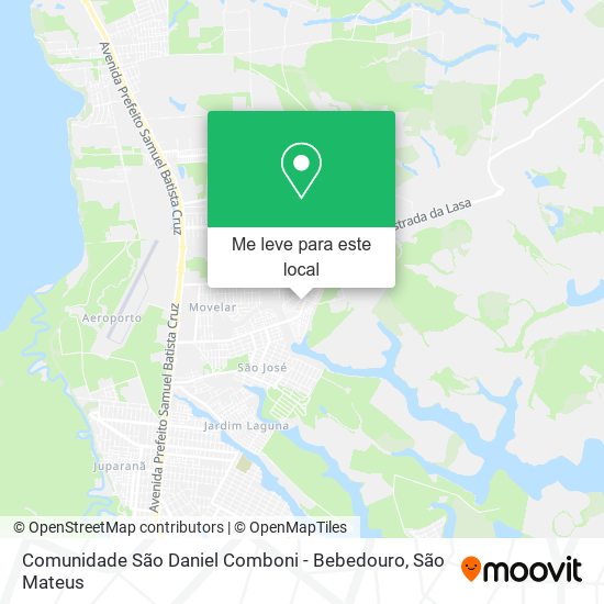 Comunidade São Daniel Comboni - Bebedouro mapa