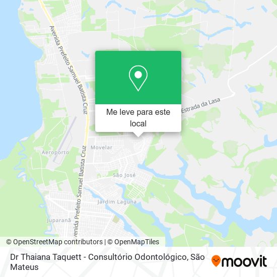 Dr Thaiana Taquett - Consultório Odontológico mapa