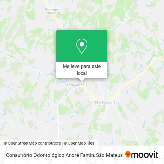 Consultório Odontológico André Fantin mapa