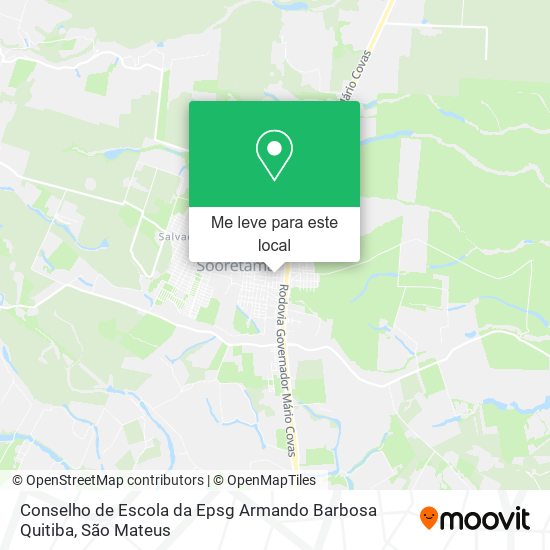 Conselho de Escola da Epsg Armando Barbosa Quitiba mapa