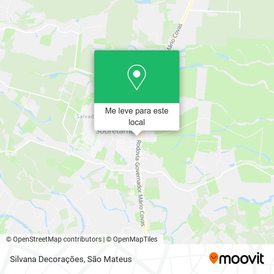 Silvana Decorações mapa