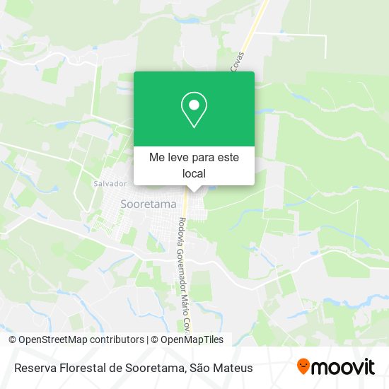 Reserva Florestal de Sooretama mapa