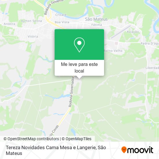 Tereza Novidades Cama Mesa e Langerie mapa
