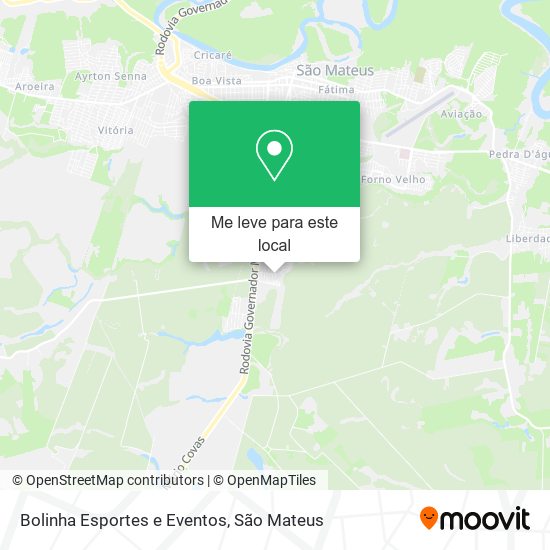 Bolinha Esportes e Eventos mapa