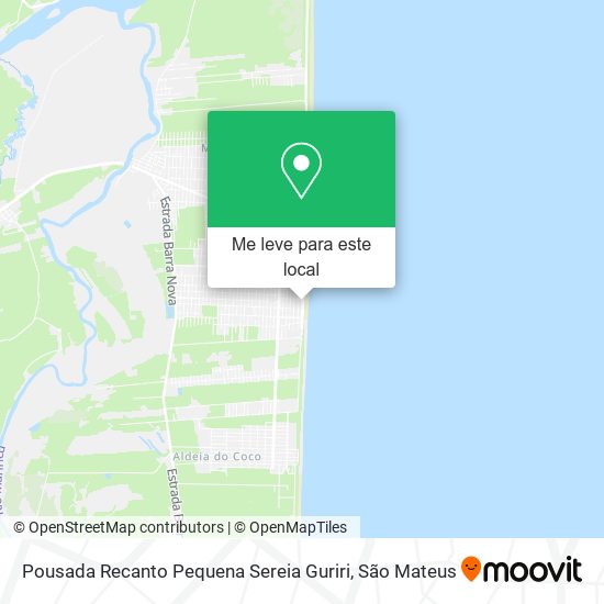 Pousada Recanto Pequena Sereia Guriri mapa