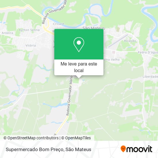 Supermercado Bom Preço mapa