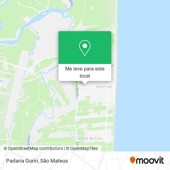 Padaria Guriri mapa