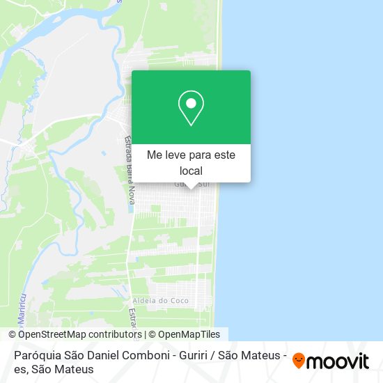 Paróquia São Daniel Comboni - Guriri / São Mateus - es mapa