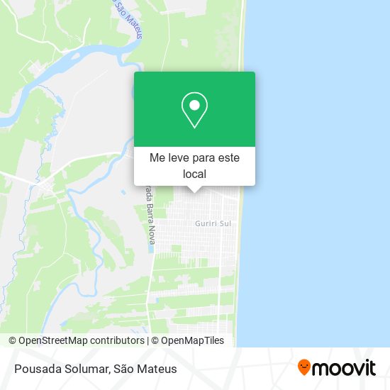 Pousada Solumar mapa