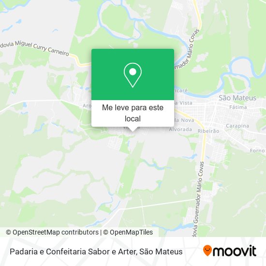 Padaria e Confeitaria Sabor e Arter mapa