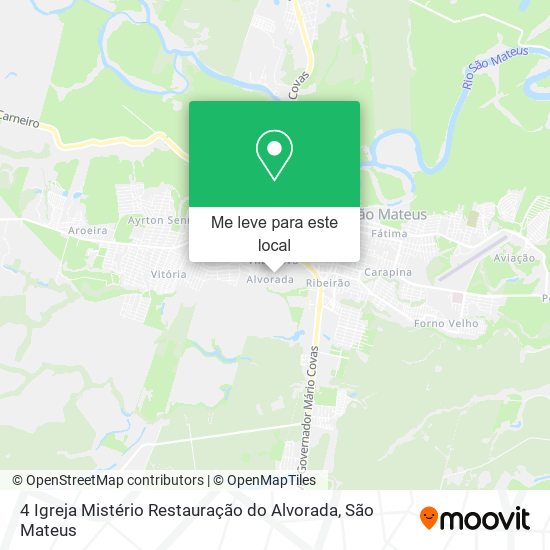 4 Igreja Mistério Restauração do Alvorada mapa