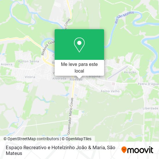 Espaço Recreativo e Hotelzinho João & Maria mapa