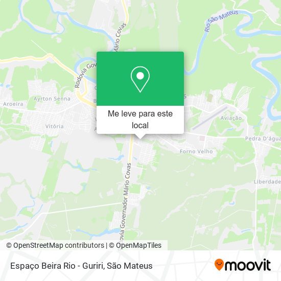 Espaço Beira Rio - Guriri mapa