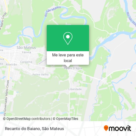 Recanto do Baiano mapa