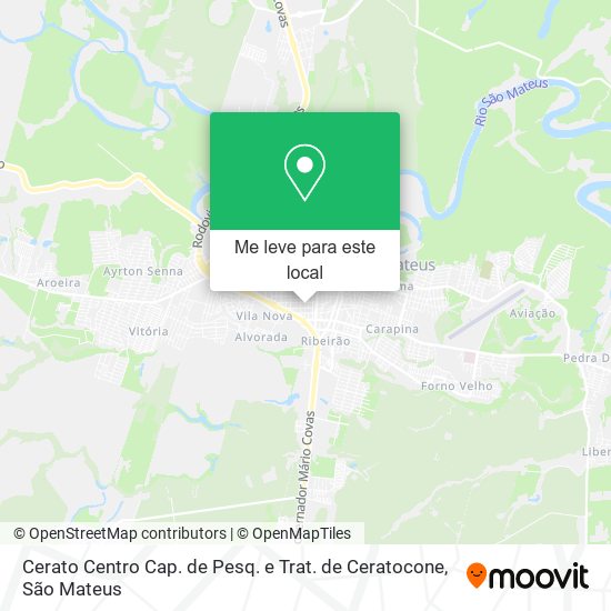 Cerato Centro Cap. de Pesq. e Trat. de Ceratocone mapa