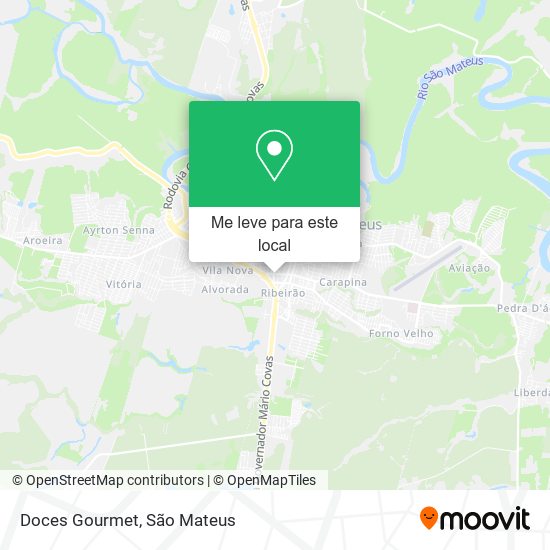 Doces Gourmet mapa