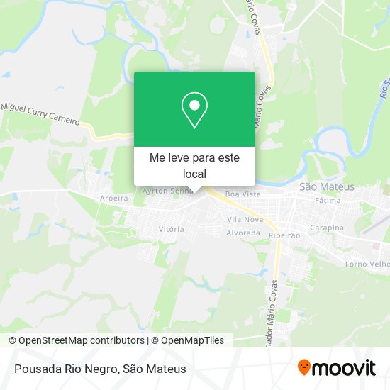 Pousada Rio Negro mapa