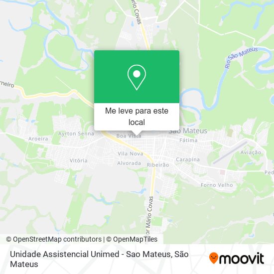 Unidade Assistencial Unimed - Sao Mateus mapa