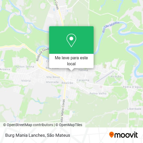 Burg Mania Lanches mapa