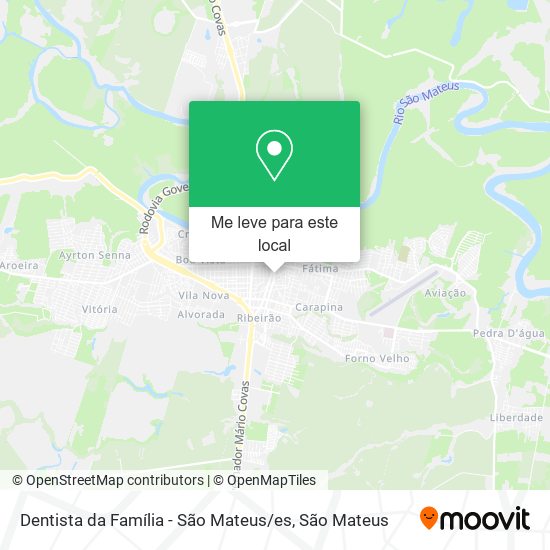 Dentista da Família - São Mateus / es mapa