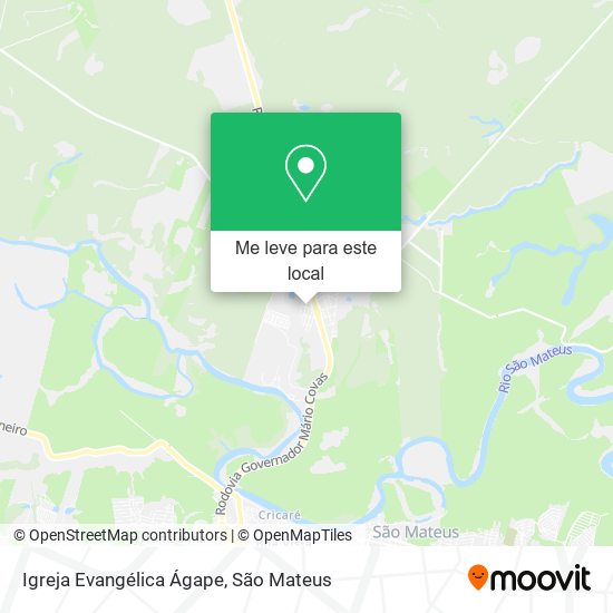 Igreja Evangélica Ágape mapa