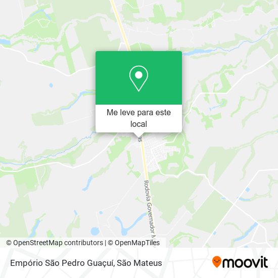 Empório São Pedro Guaçuí mapa