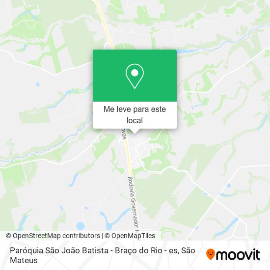Paróquia São João Batista - Braço do Rio - es mapa