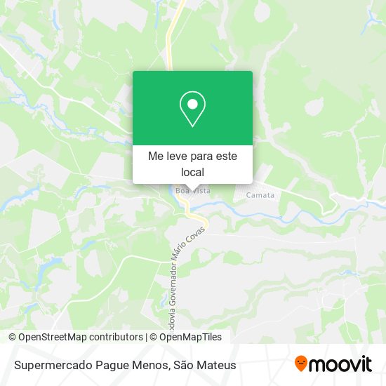 Supermercado Pague Menos mapa