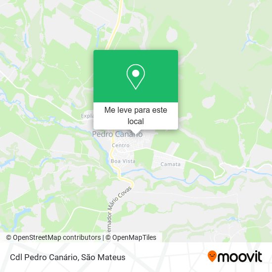Cdl Pedro Canário mapa