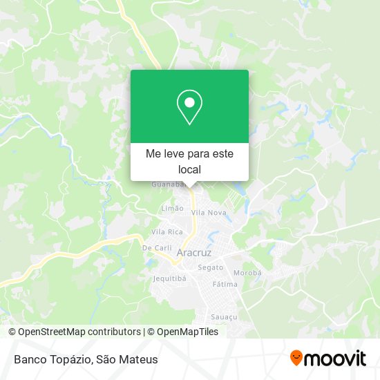 Banco Topázio mapa