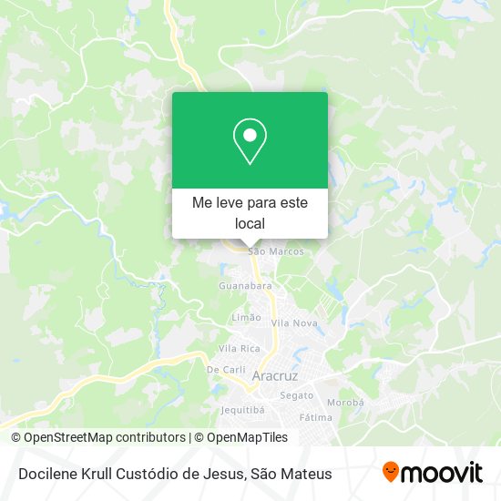 Docilene Krull Custódio de Jesus mapa