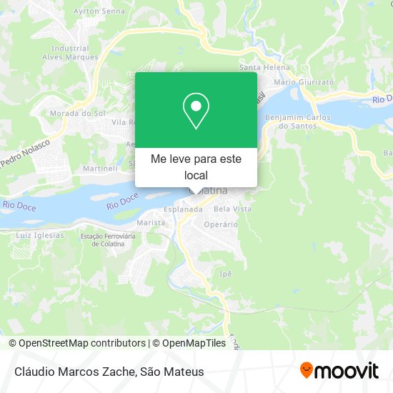 Cláudio Marcos Zache mapa