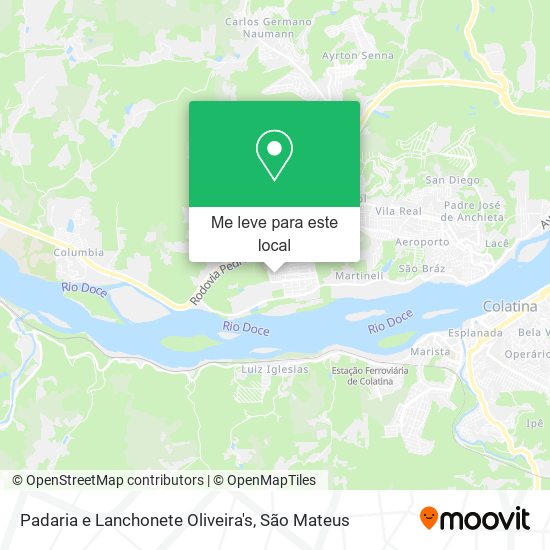 Padaria e Lanchonete Oliveira's mapa