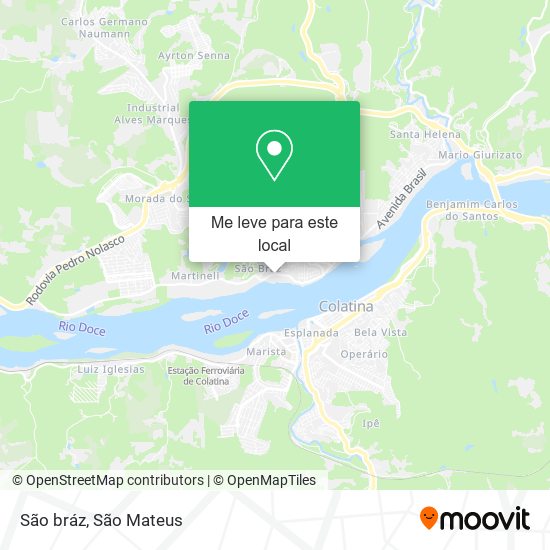 São bráz mapa