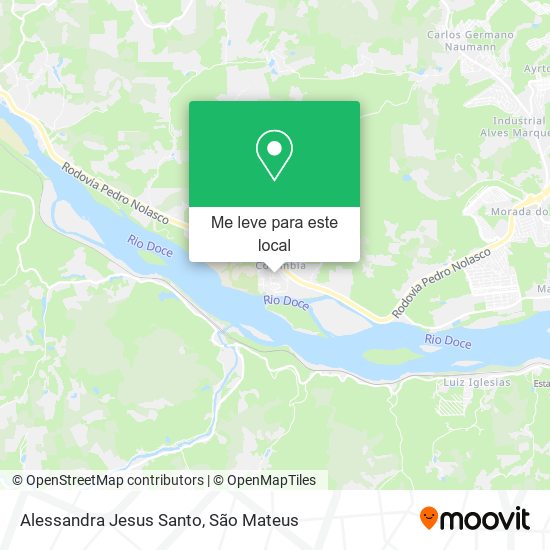 Alessandra Jesus Santo mapa