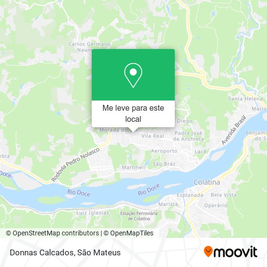 Donnas Calcados mapa