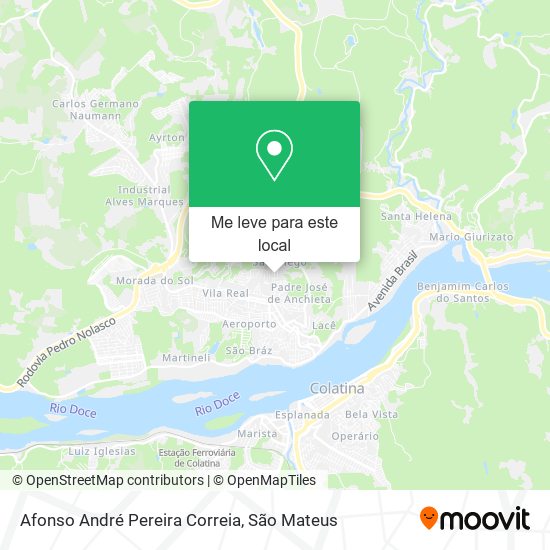 Afonso André Pereira Correia mapa